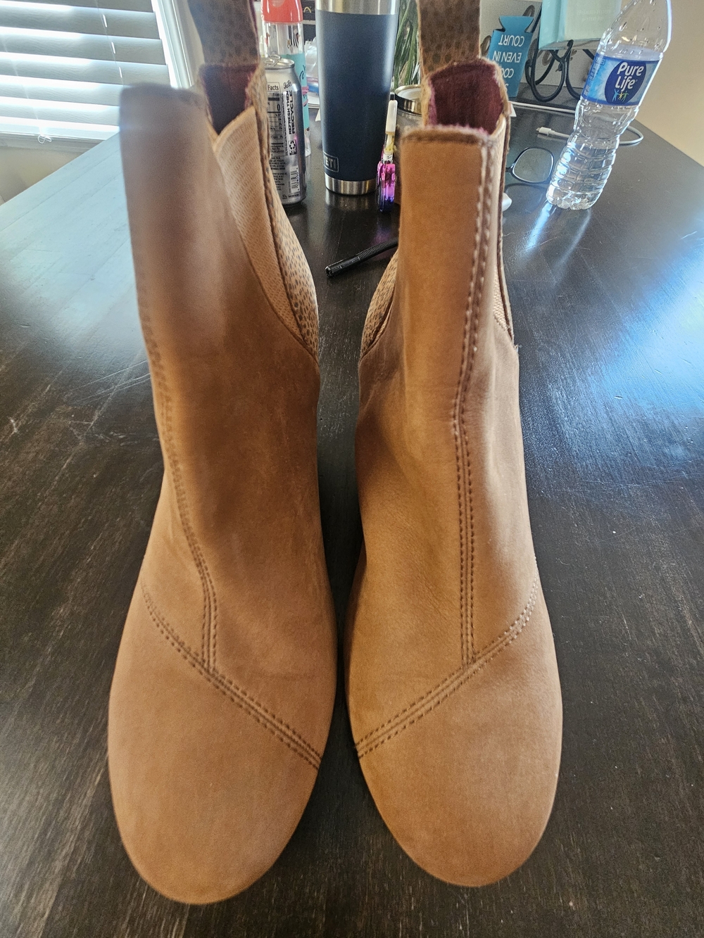 Toms Women's Chestnut Brown Suede Ankle Boots